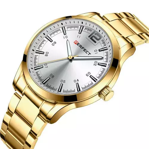 Zegarek PERFECT M115 - 04 GOLD TARCZA SILVER 2