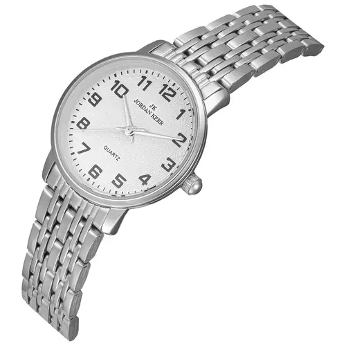 Zegarek JORDAN KERR L1060 IPS CYFRA WSKAZÓWKI SREBRNE 3