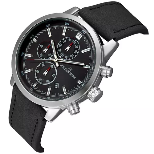Zegarek JORDAN KERR L1076 IPS Czarna Tarcza Czarny pasek 3