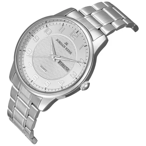 Zegarek JORDAN KERR L1078 IPS Srebrna Tarcza Srebrne cyfry 3