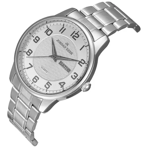 Zegarek JORDAN KERR L1078 IPS Srebrna Tarcza Czarne cyfry 3