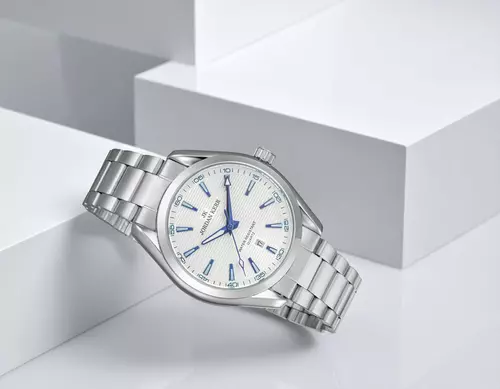 Zegarek JORDAN KERR L1066 IPS Srebrna Tarcza Niebieski index 7