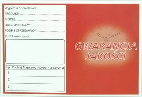 Karty Gwarancyjne