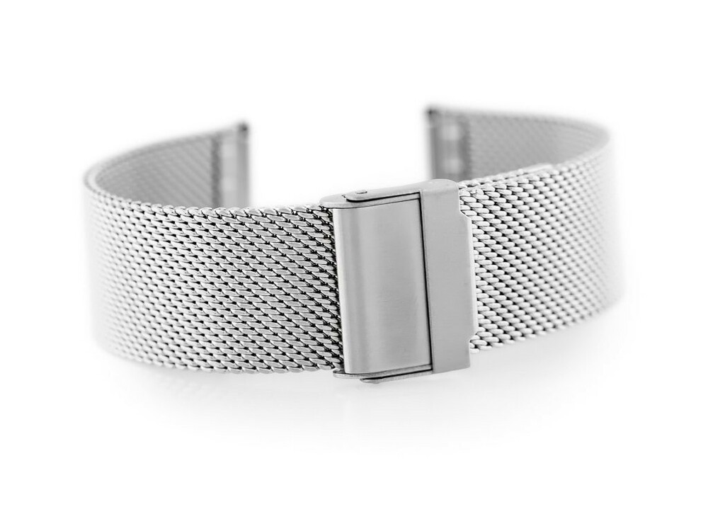Bransoleta siatkowa JK 0.6 silver 22MMmm z zabezpieczeniem