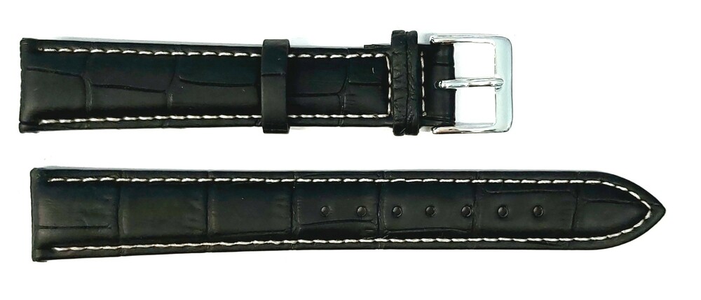 Pasek Chermond A160L CZARNY NIĆ BIAŁA   14MM
