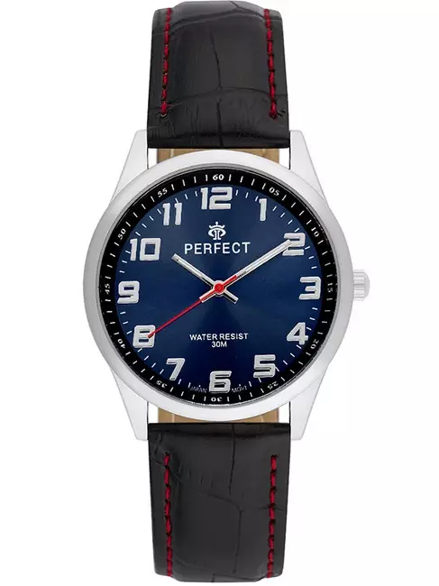 Zegarek Kwarcowy PERFECT C405L-04 Silver TARCZA GRANATOWA