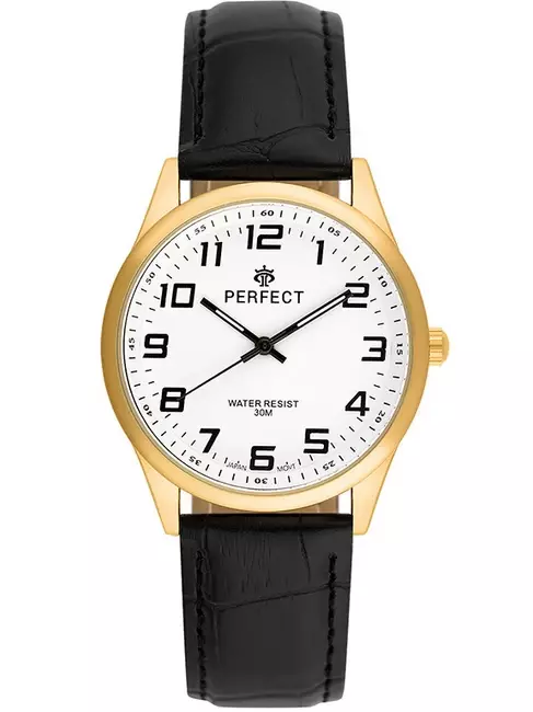 Zegarek Kwarcowy PERFECT C405L-07 Gold TARCZA BIAŁA BEZ RINGU
