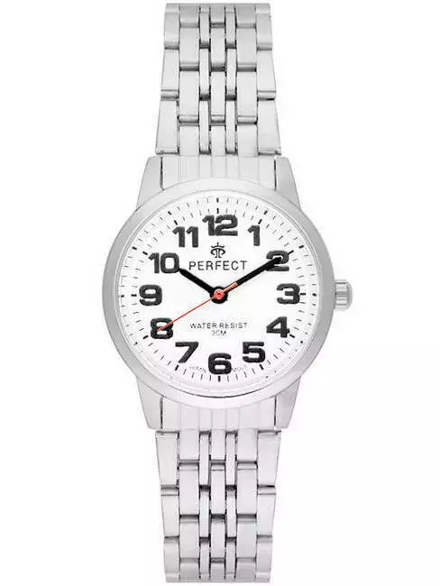 Zegarek Kwarcowy PERFECT R324-02 Silver Metal Standard Damski