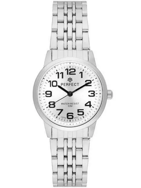 Zegarek Kwarcowy PERFECT R324-03 Silver Metal Standard Damski