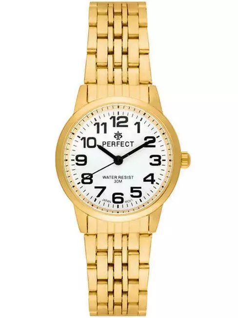 Zegarek Kwarcowy PERFECT R324-06 GOLD Metal Standard Damski