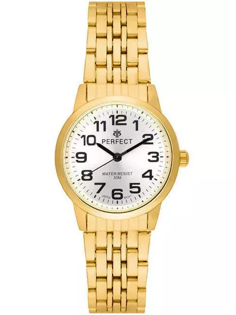Zegarek Kwarcowy PERFECT R324-08 Gold Metal Standard Damski