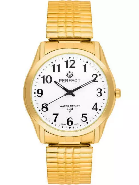 Zegarek Kwarcowy PERFECT X410-11 Gold Gumka męska