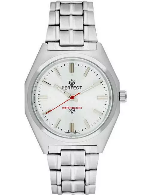 Zegarek Kwarcowy PERFECT P186-02 index silver