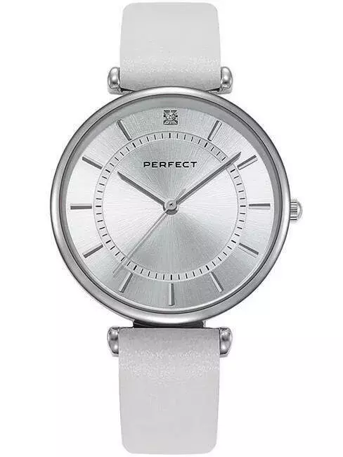 Zegarek Kwarcowy PERFECT E376-01 IPS pasek biały