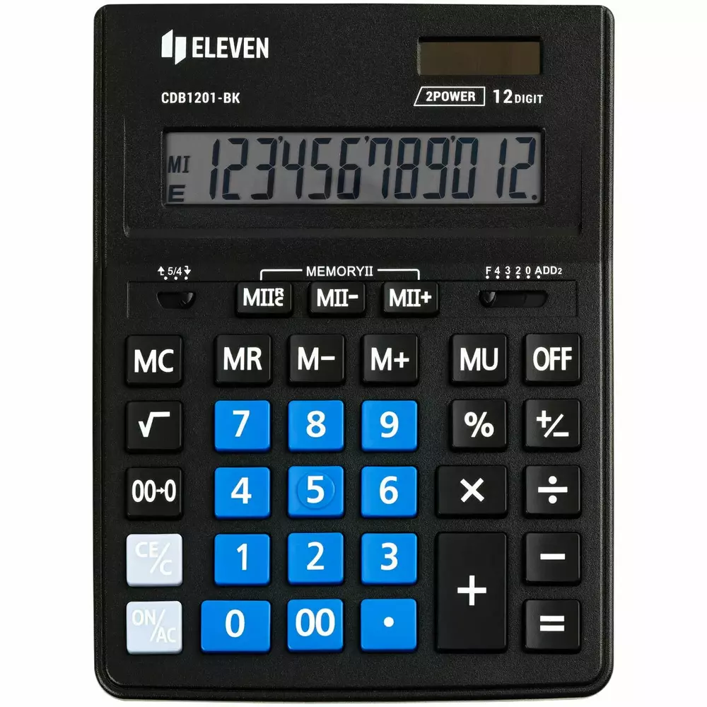 Kalkulator Eleven CDB1201BK-BL