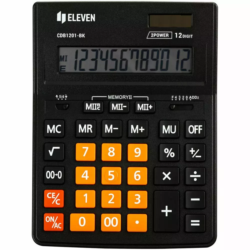 Kalkulator Eleven CDB1201BK-OR