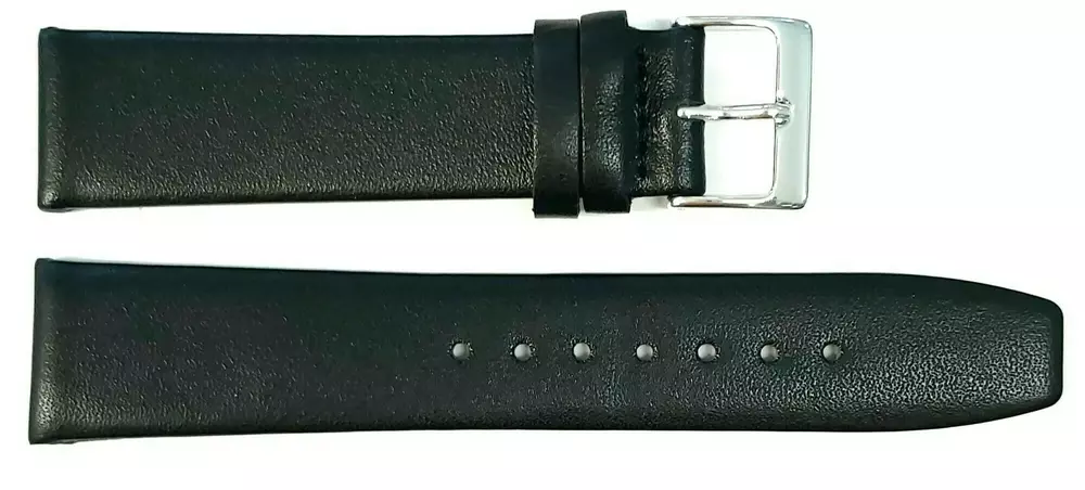 Pasek Chermond A132 Czarny Klamra Srebrna 20mm