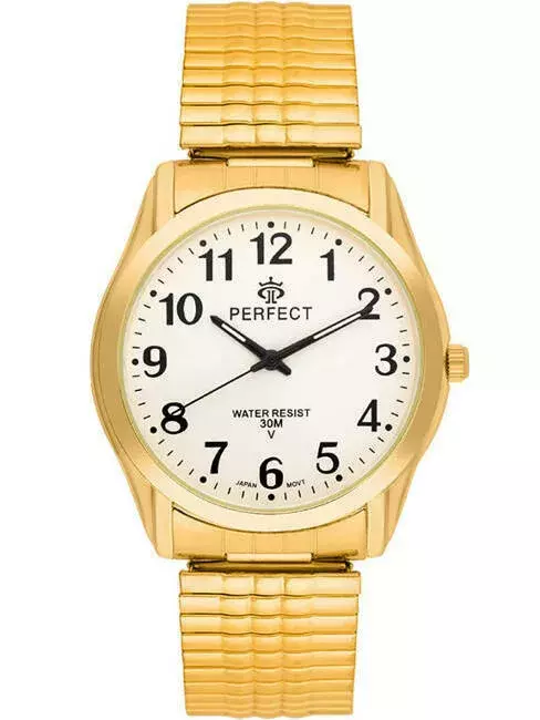 Zegarek Kwarcowy PERFECT X410-12 Gold Gumka męska