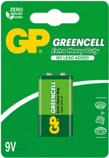 Bateria GP 9V 6F22 Greencell -blister 1szt