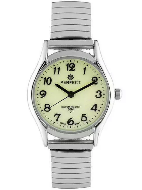 Zegarek PERFECT gumka damska silver XD135-03
