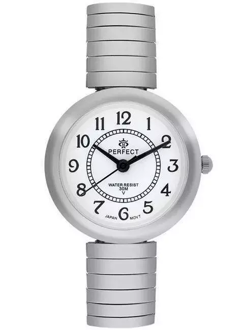 Zegarek PERFECT gumka damska silver XD556-01