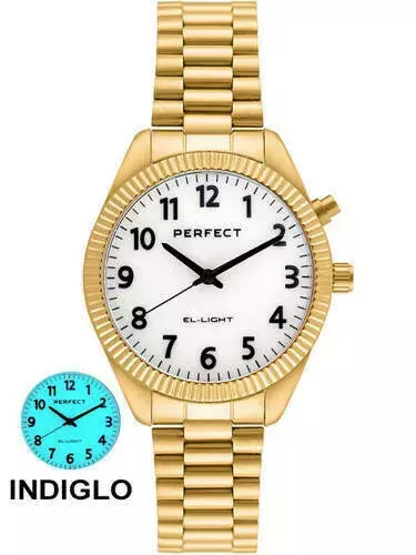 Zegarek PERFECT EL003S-03 GOLD Metal Standard Damski ILUMINATOR
