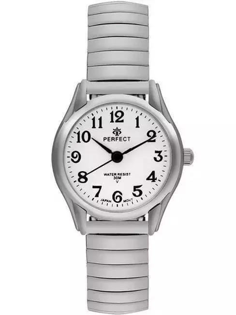 PERFECT GUMKA Damska  XD075 - 02 SILVER TARCZA SILVER