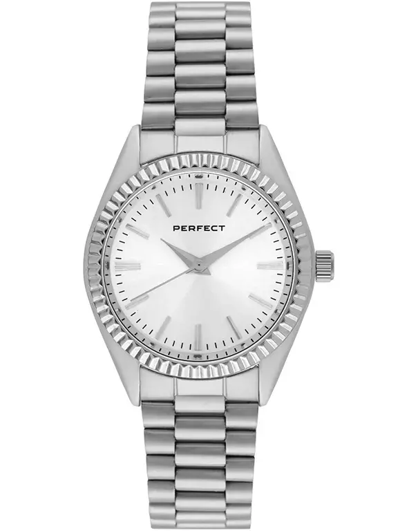 Zegarek Kwarcowy PERFECT S393-01 IPS tarcza srebrna