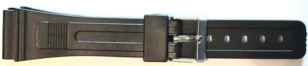 Pasek do  zegarka PCV 01 20mm czarny
