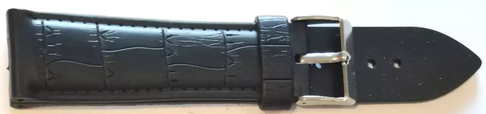 Pasek do  zegarka PCV 10  22mm czarny