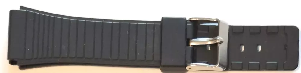 Pasek do  zegarka PCV 19  20mm czarny