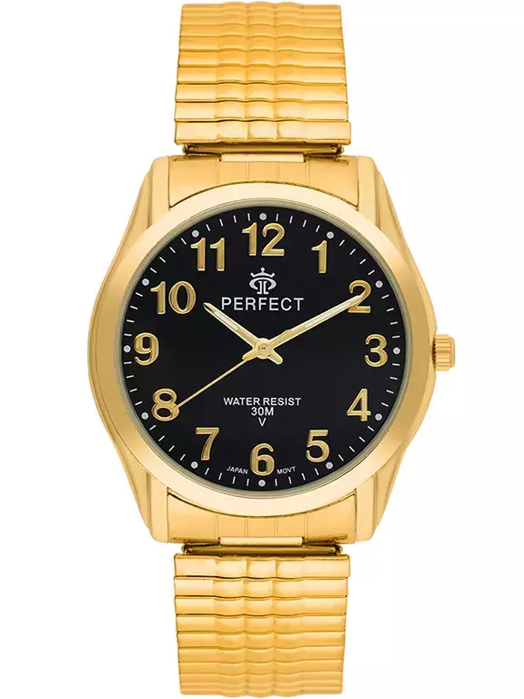 Zegarek Kwarcowy PERFECT X410-17 Gold Gumka męska