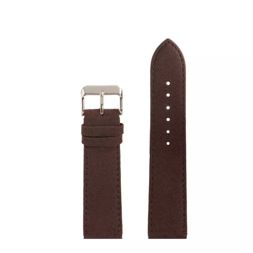 Pasek CHERMOND A210V VEGAN CIEMNO-BRĄZOWY 22MM