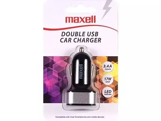 Ładowarka samochodowa Maxell DUAL PORT CAR 855046.00.CN