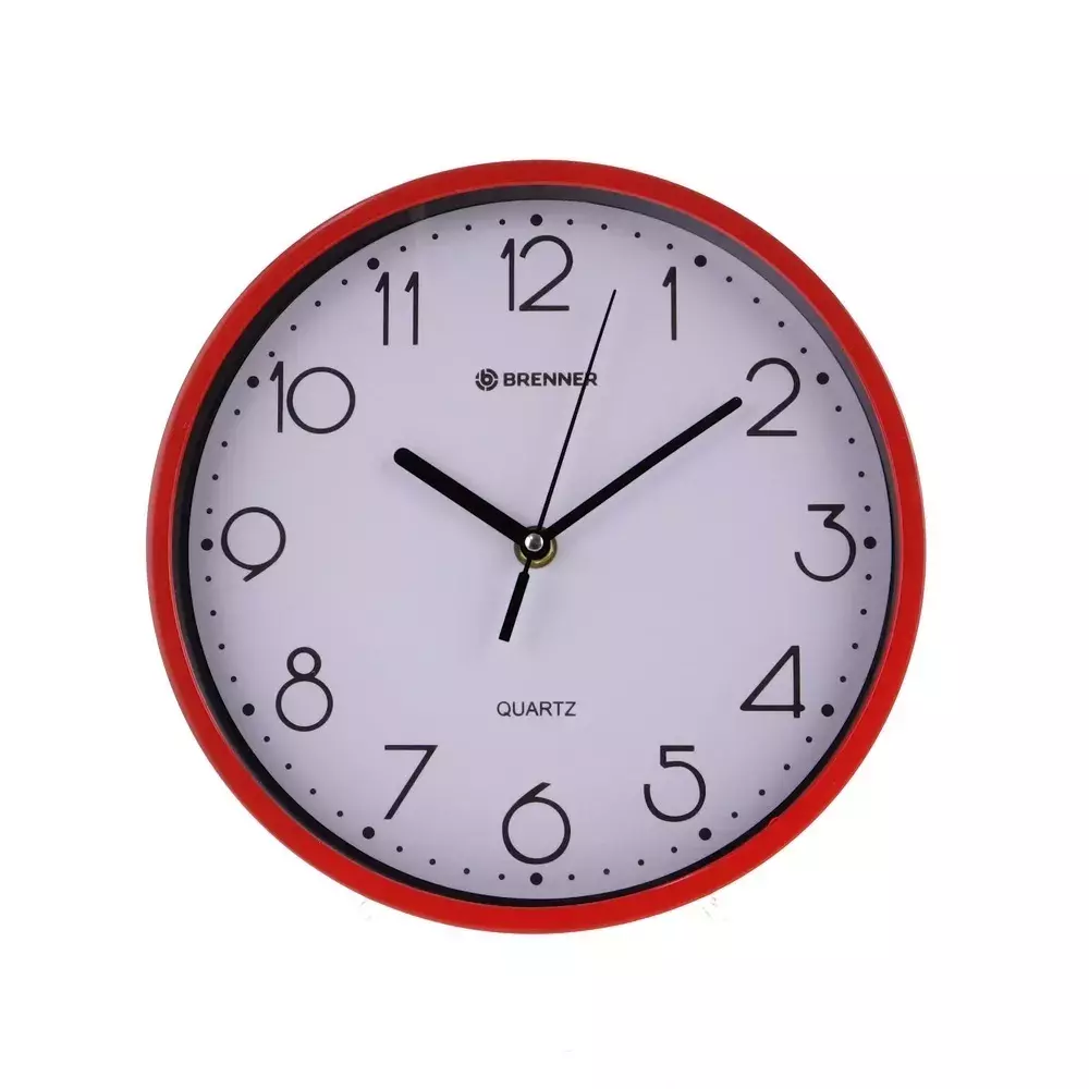 Zegar kwarcowy Brenner 6863BR czerwony Ø 20