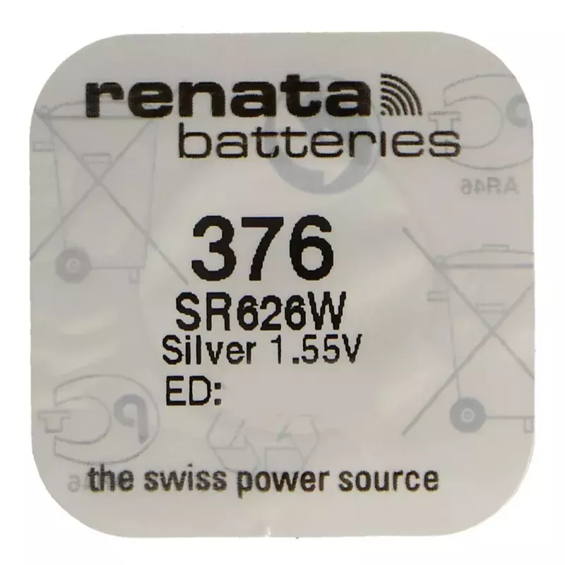 Bateria srebrowa Renata SR626W / 376.SP - opakowanie 10 szt.