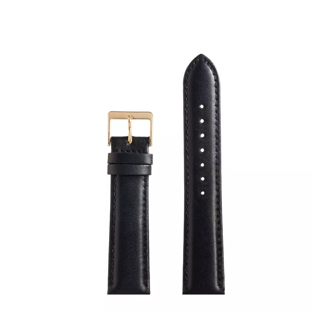 Pasek CHERMOND A217 GRANATOWY KLAMRA ZLOTA 18MM