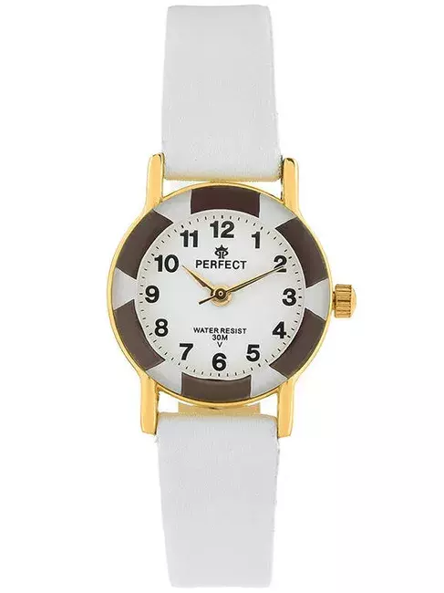 Zegarek PERFECT  L248-01 biały pasek