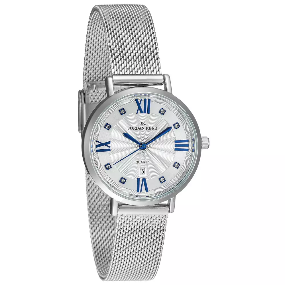 Zegarek JORDAN KERR P9006 IPS Srebrna Tarcza