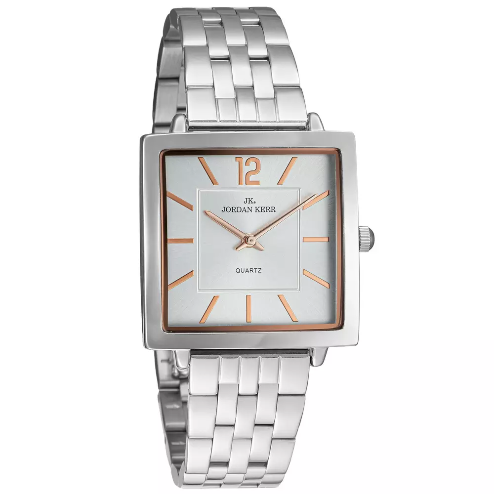 Zegarek JORDAN KERR P9010 IPS Srebrna Tarcza