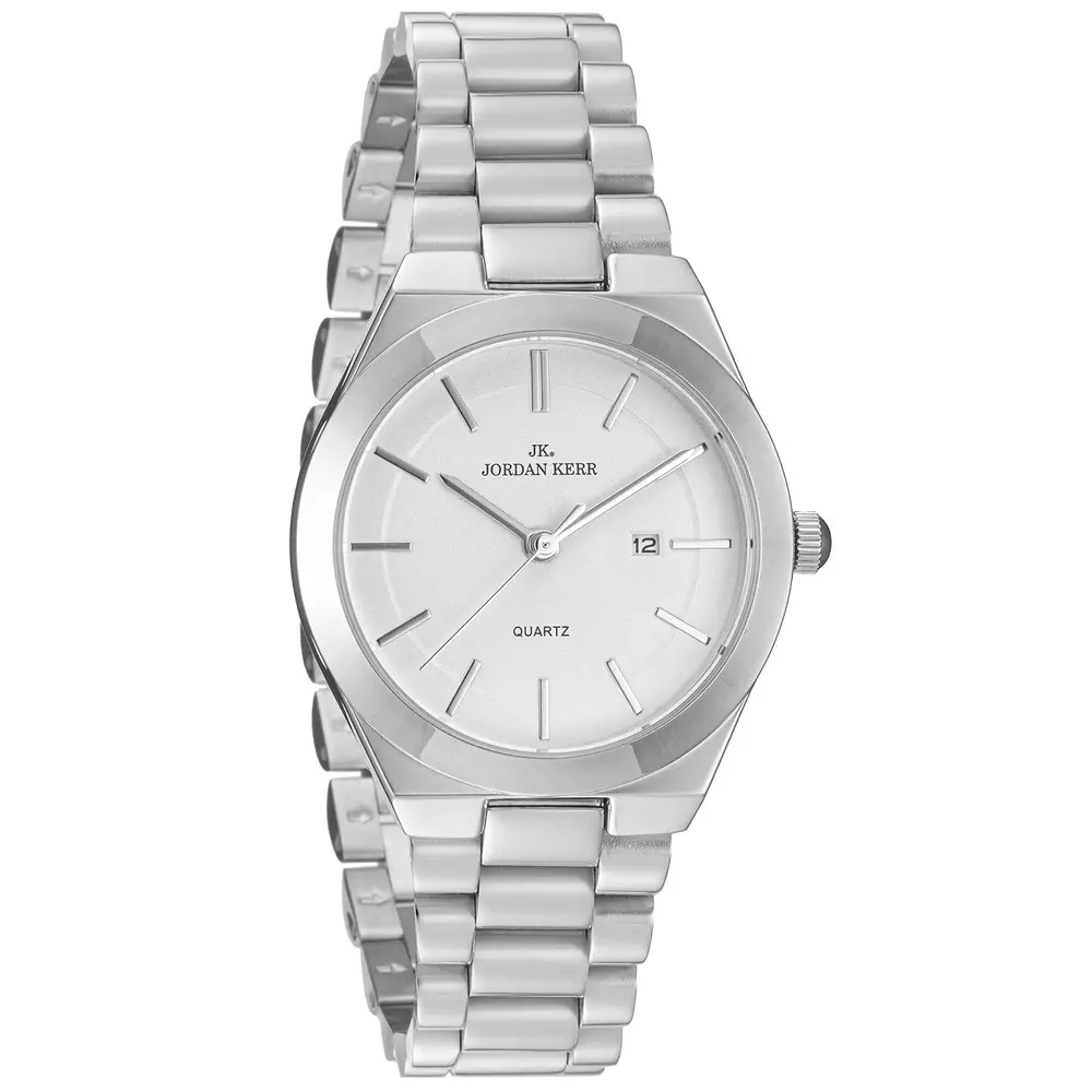 Zegarek JORDAN KERR P9013 IPS Srebrna Tarcza