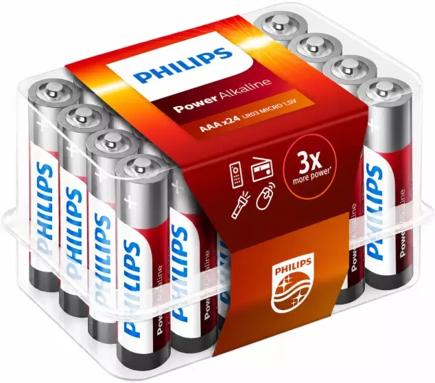 Bateria Philips LR3 BOX 24 POWER ALKALINE