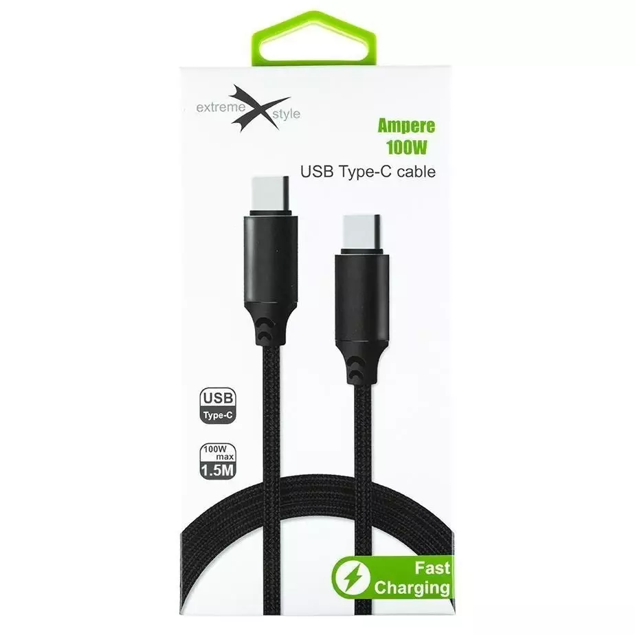 Kabel  eXtremestyle  Ampere Typ C Typ C 100W 1,5m