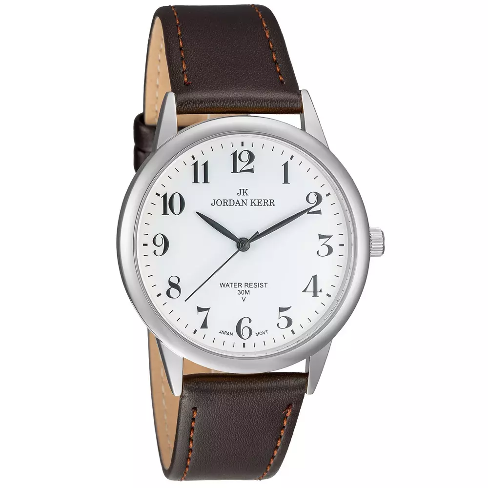 Zegarek JORDAN KERR LG001-04 IPS STANDARD MĘSKI pasek brązowy