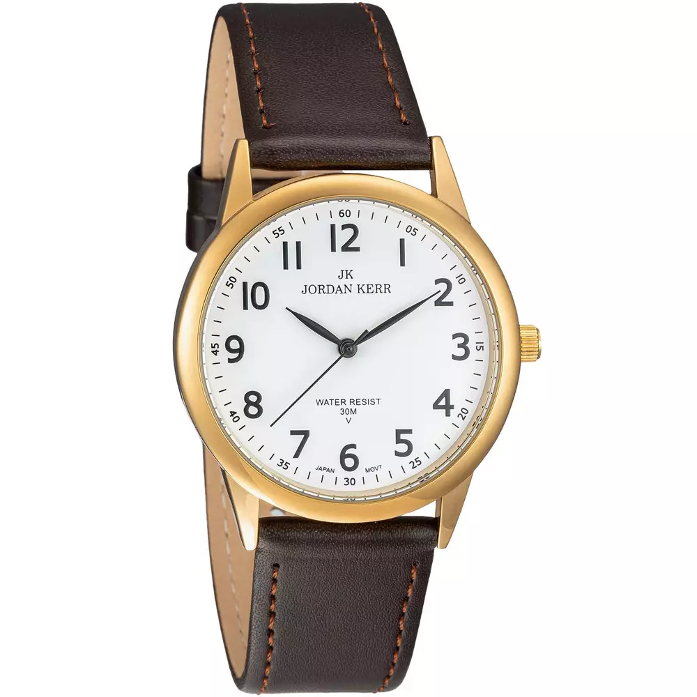 Zegarek JORDAN KERR LG003-08 IPG STANDARD pasek brązowy