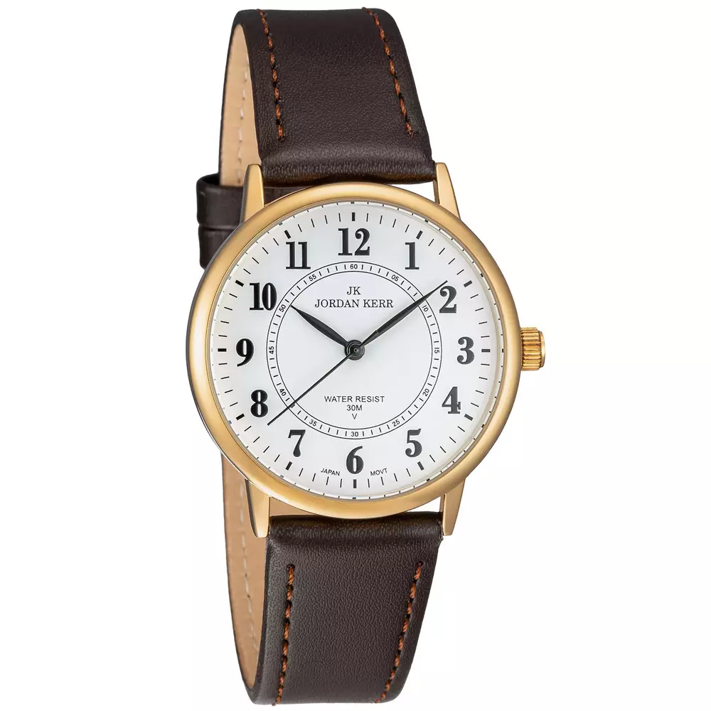Zegarek JORDAN KERR LG005-08 IPG STANDARD pasek brązowy
