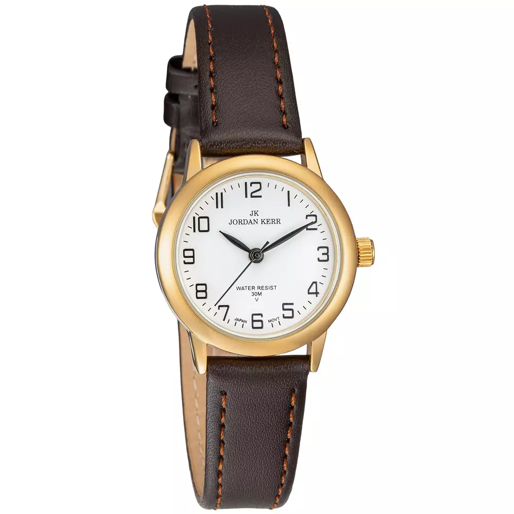 Zegarek JORDAN KERR LL014-10 IPG STANDARD DAMSKI pasek brązowy