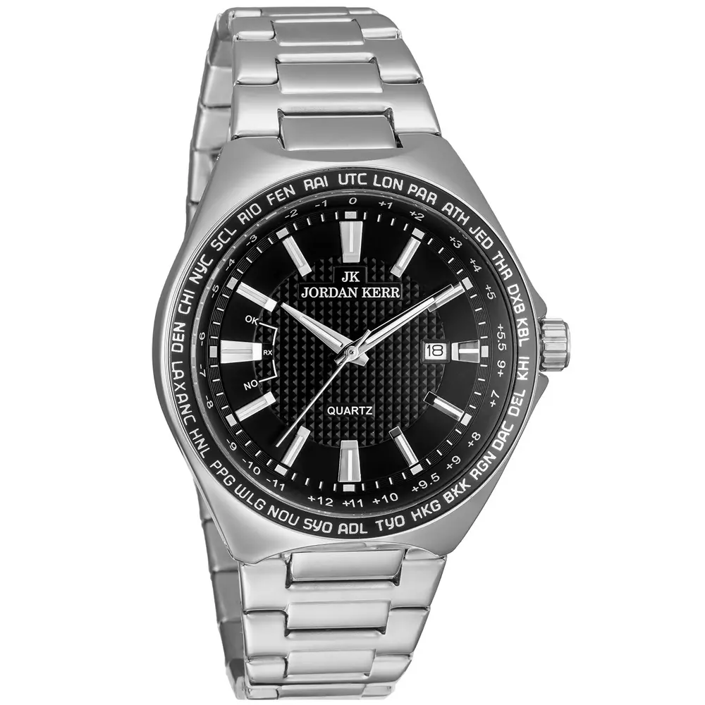Zegarek JORDAN KERR L1067 IPS Czarna Tarcza