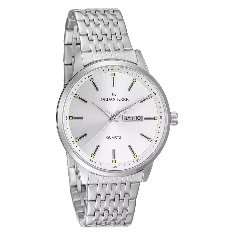 Zegarek JORDAN KERR L1068 IPS Srebrna Tarcza