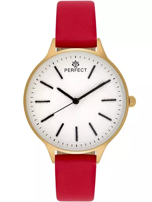 Zegarek PERFECT pasek E357-04 PNP pasek czerwony